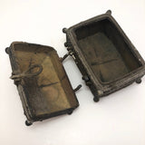 Indian Lost Wax Cast Bronze Old Dhorka Box - One of Two