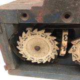 Gorgeous c. 1873 Patented Mechanical Grain Counter in Old Blue Paint