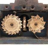 Gorgeous c. 1873 Patented Mechanical Grain Counter in Old Blue Paint