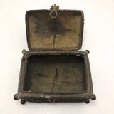 Indian Lost Wax Cast Bronze Old Dhorka Box - One of Two