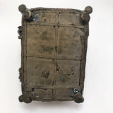 Indian Lost Wax Cast Bronze Old Dhorka Box - One of Two