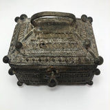 Indian Lost Wax Cast Bronze Old Dhorka Box - One of Two