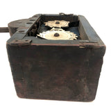 Gorgeous c. 1873 Patented Mechanical Grain Counter in Old Blue Paint