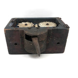 Gorgeous c. 1873 Patented Mechanical Grain Counter in Old Blue Paint