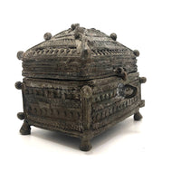 Indian Lost Wax Cast Bronze Antique Dhorka Box - Two of Two