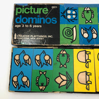Creative Playthings 1968 Picture Dominoes Set