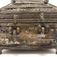 Indian Lost Wax Cast Bronze Antique Dhorka Box - Two of Two