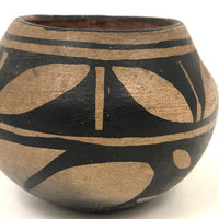 Small Hand-painted Black on Cream Southwest Pueblo Native American Pot