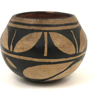 Small Hand-painted Black on Cream Southwest Pueblo Native American Pot