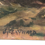 JT Sayward, Early 20th Century Oil on Board Landscape