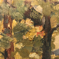 JT Sayward, Early 20th Century Oil on Board Landscape