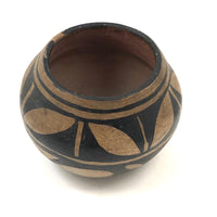 Small Hand-painted Black on Cream Southwest Pueblo Native American Pot
