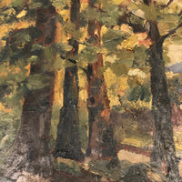 JT Sayward, Early 20th Century Oil on Board Landscape