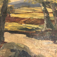 JT Sayward, Early 20th Century Oil on Board Landscape