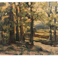 JT Sayward, Early 20th Century Oil on Board Landscape