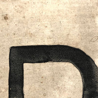 Perfectly Minimal Hand-painted Barber Shop Sign on Masonite