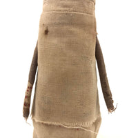 Wonderful Make Do Wooden Post Doll with Wrapped Fabric