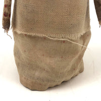 Wonderful Make Do Wooden Post Doll with Wrapped Fabric