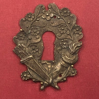 Lovely Antique Escutcheon, Perfectly Framed