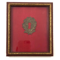 Lovely Antique Escutcheon, Perfectly Framed
