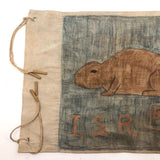 Fabulous Vintage Hand-drawn Beaver Boy Scout Flag!