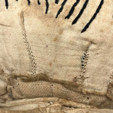 Wonderful Old Handmade Ragdoll with Embroidered Face and Crocheted Booties