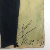 Woman with Flowered Hat Hand-painted Spanish Postcard, 1913