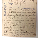 Woman with Flowered Hat Hand-painted Spanish Postcard, 1913