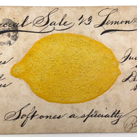 Embossed Lemon 1907 J. Koehler Postcard with Hand-written Advertising Text