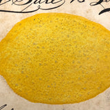 Embossed Lemon 1907 J. Koehler Postcard with Hand-written Advertising Text