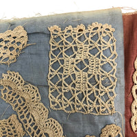 Exceptional 19th Century Antique Crochet Sampler Book