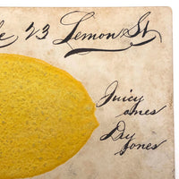 Embossed Lemon 1907 J. Koehler Postcard with Hand-written Advertising Text