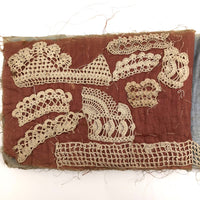 Exceptional 19th Century Antique Crochet Sampler Book