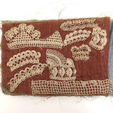 Exceptional 19th Century Antique Crochet Sampler Book