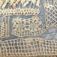 Exceptional 19th Century Antique Crochet Sampler Book