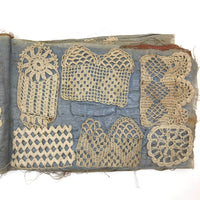 Exceptional 19th Century Antique Crochet Sampler Book