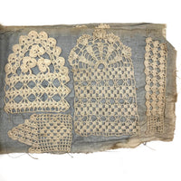 Exceptional 19th Century Antique Crochet Sampler Book