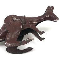 Early Tin Toy Rocking Kangaroo
