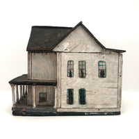 Charming Old White Folk Art House with Pillared Porch