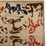 Printed Vintage Cardboard Sheets of Cutout Animals