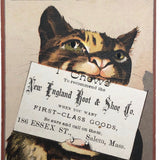 New England Boot & Shoe Co. Salem, MA Victorian Era Trade Card