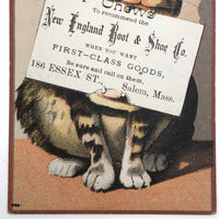 New England Boot & Shoe Co. Salem, MA Victorian Era Trade Card