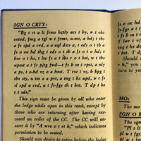 Knights of Pythias 1912 + 1924 Secret Codes Handbooks!