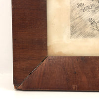 Mary E. Baldwin’s 1850 Graphite Drawing of Man Walking Path (Toward Tiny Chair!)