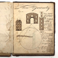 Charles Rudy's 1854 Notebook with Trigonometry, Surveying &  Astronomical Drawing, Lehigh Gap, PA