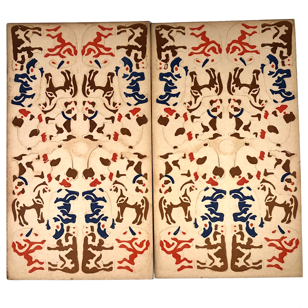Printed Vintage Cardboard Sheets of Cutout Animals