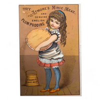 Altmore's Mince Meat, Boston MA Victorian Era Trade Card