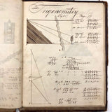 Charles Rudy's 1854 Notebook with Trigonometry, Surveying &  Astronomical Drawing, Lehigh Gap, PA