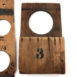 Beautiful Old Wooden Measures, Presumed For Apple Sorting