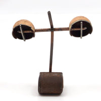 Antique Painted Doll Eyes Mounted on Stand!
